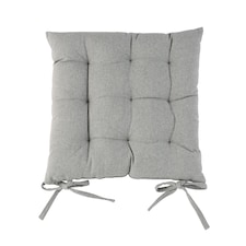Harbour Housewares Square Garden Chair Seat Cushion - Grey | Grey | Grey