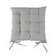 image 1 of Harbour Housewares Square Garden Chair Seat Cushion - Grey | Grey | Grey