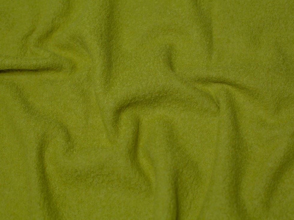 Minerva Core Range Green 100% Pure Boiled Wool Coating Fabric for Dressmaking, 140cm / 55" Wide - per metre