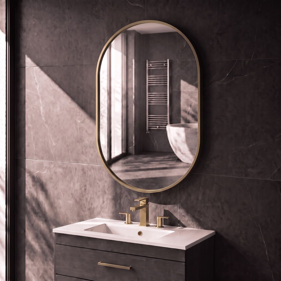 image 1 of Balterley Oval Bathroom Mirror