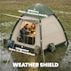 image 5 of Outsunny 3 Man Inflatable Camping Tent w/ 3000mm Waterproof Rainfly | Brown | Beige | 220 x 220 x 200 cm