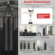 image 9 of COSTWAY Hanging Boxing Bag Set Unfilled Punching Bag Set Black