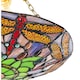 image 3 of Traditional Multi-Coloured Dragonfly Tiffany Glass Pendant Shade | Multi | Multi-coloured | 1