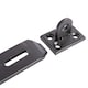 image 2 of Blackspur Heavy-Duty Carbon Steel Safety Hasp & Staple - 178mm - Black