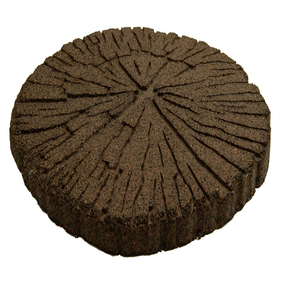 image 1 of Eco-Friendly Garden Stepping Stones - Cracked Log Brown (Pack of 4)