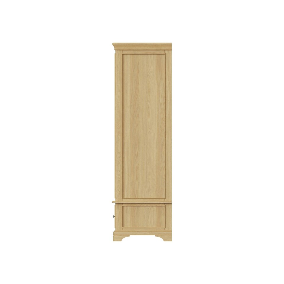 image 1 of Faire 120cm Sliding Combination Wardrobe in Natural Oak with Oak Top Brown