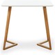 image 5 of Dallas Scandinavian Rectangular Dining Table, Modern Kitchen Table, Solid wood Dining Room Table White