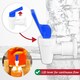 image 4 of SPARES2GO Universal Water Dispenser Tap Spigot Cooler Bottle Lever Faucet Spout (Blue / Cold, 15mm Internal Thread) Blue