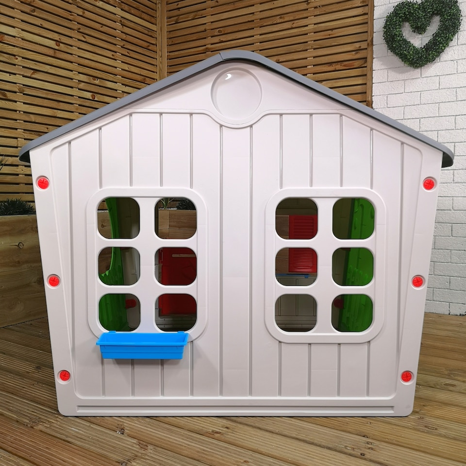image 1 of 1.15m Kids Indoor Outdoor Plastic Wendy House Galilee Village Playhouse