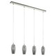 image 9 of Stephie 4 Light Ceiling Light Bar Satin Nickel
