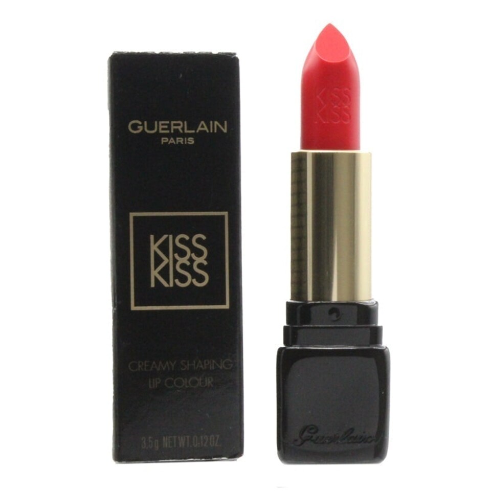 image 1 of Guerlain KissKiss Creamy Shaping Lipstick 329 Poppy Red N/A