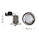image 6 of ValueLights 6 Pack Fire Rated Brushed Chrome Downlights Cool White Bulbs | Chrome