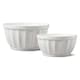 image 1 of Wm Bartleet & Sons Porcelain Fluted Bowl, Set of 2 White