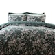 image 2 of Belledorm Aiyla Duvet Cover Set - Bottle Green - King Green | King