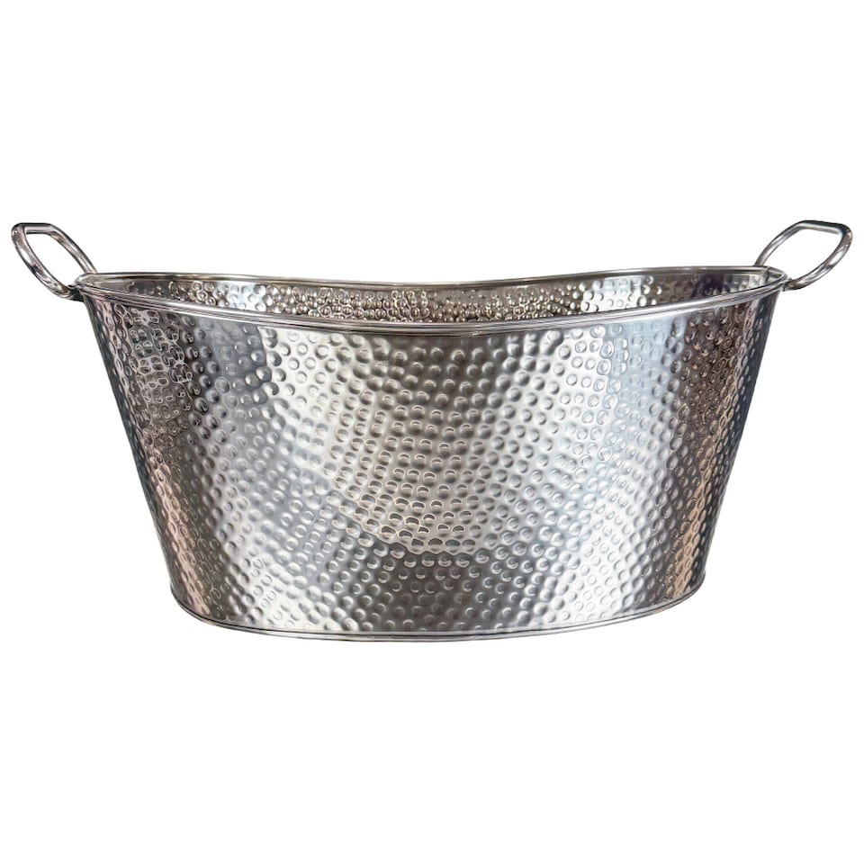 image 1 of Buckingham Hammered Stainless Steel Beverage Tub 22 Litres (47 cm) Multi-Purpose Ice Bucket