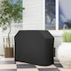 image 2 of Outsunny BBQ Cover for Rectangular Gas Grill, 420D Oxford Fabric Barbecue Covers, Waterproof UV Protection Rip-Proof, with Windproof Drawstring and Hook and Loop Fasteners, Black, 147 x 61 x 120cm