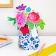 image 2 of Hallmark Magical Botanicals Paper Flowers 'Wonders' - 3D Pop-Up Patterned Vase