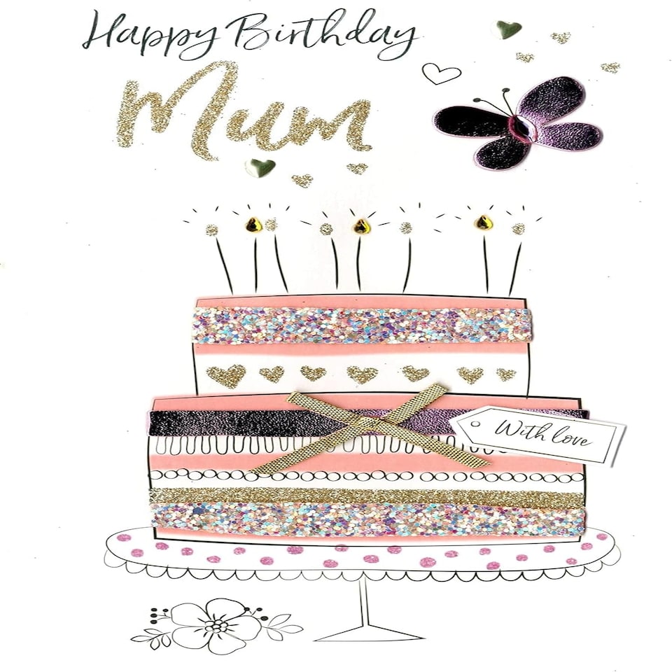 image 1 of Hand-Finished Wonderful Mum Birthday Greeting Card