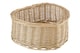 image 1 of Grey Heart Shape Willow Basket | Brown