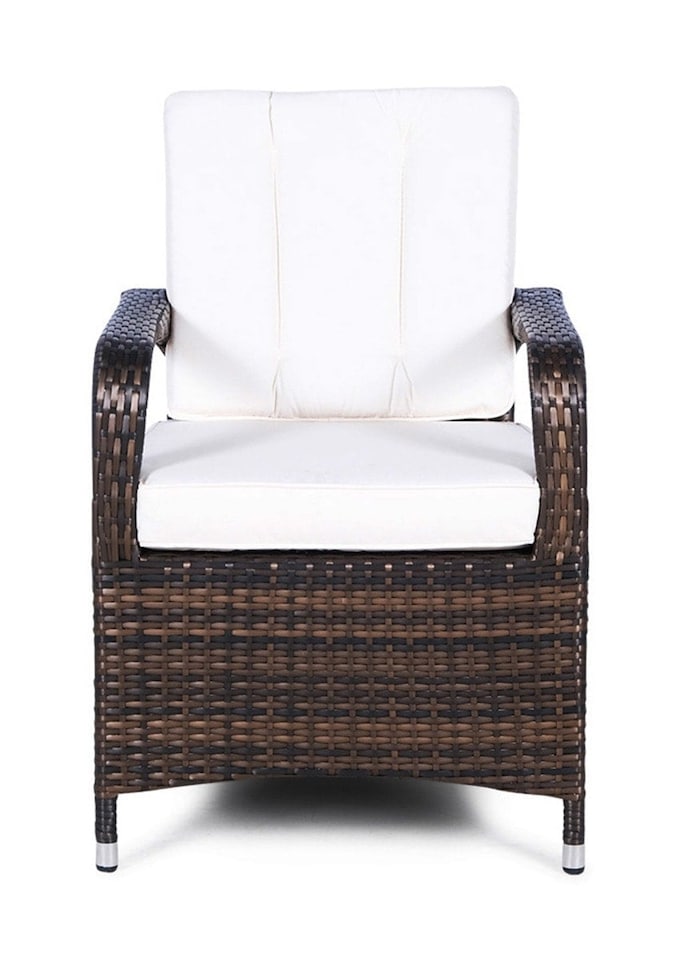 image 1 of Arizona Outdoor Rattan Garden Dining Chair Grey | Grey