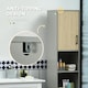 image 6 of kleankin Tall Bathroom Storage Cabinet, Slim Floor Cabinet for Living Room