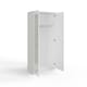 image 4 of FWStyle Chilton 2 Door Wardrobe With Mirror - White Gloss Front White