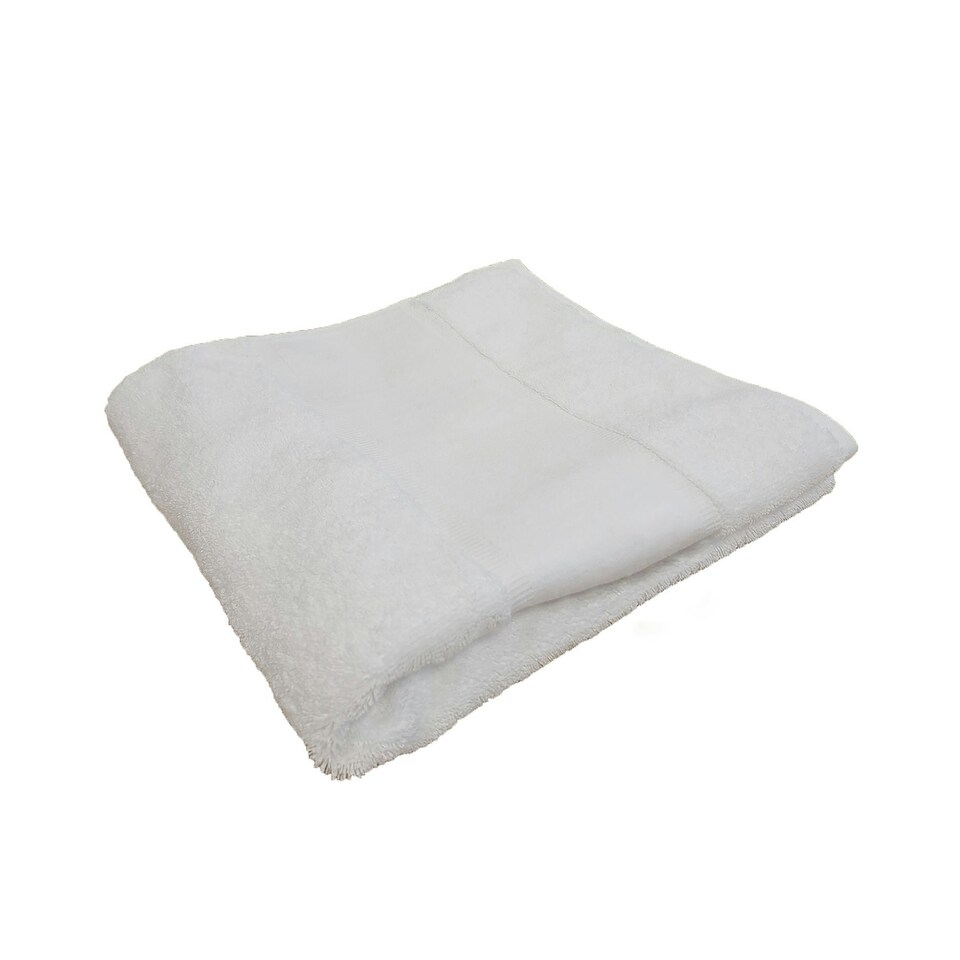 Towel City Printable Border Organic Hand Towel - White - One Size (UTPC6452)