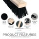image 2 of Outdoor Garden 18" Stiff PVC Large Broom Stiff Brush