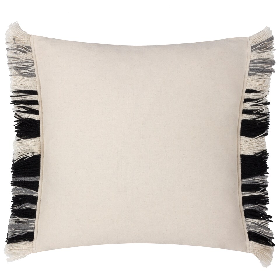 image 1 of Yard Torode Woven Cushion, Black, 45 x 45cm