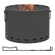image 6 of Outsunny 38cm Smokeless Wood Burning Firepit Metal Fire Pit, Dark Grey