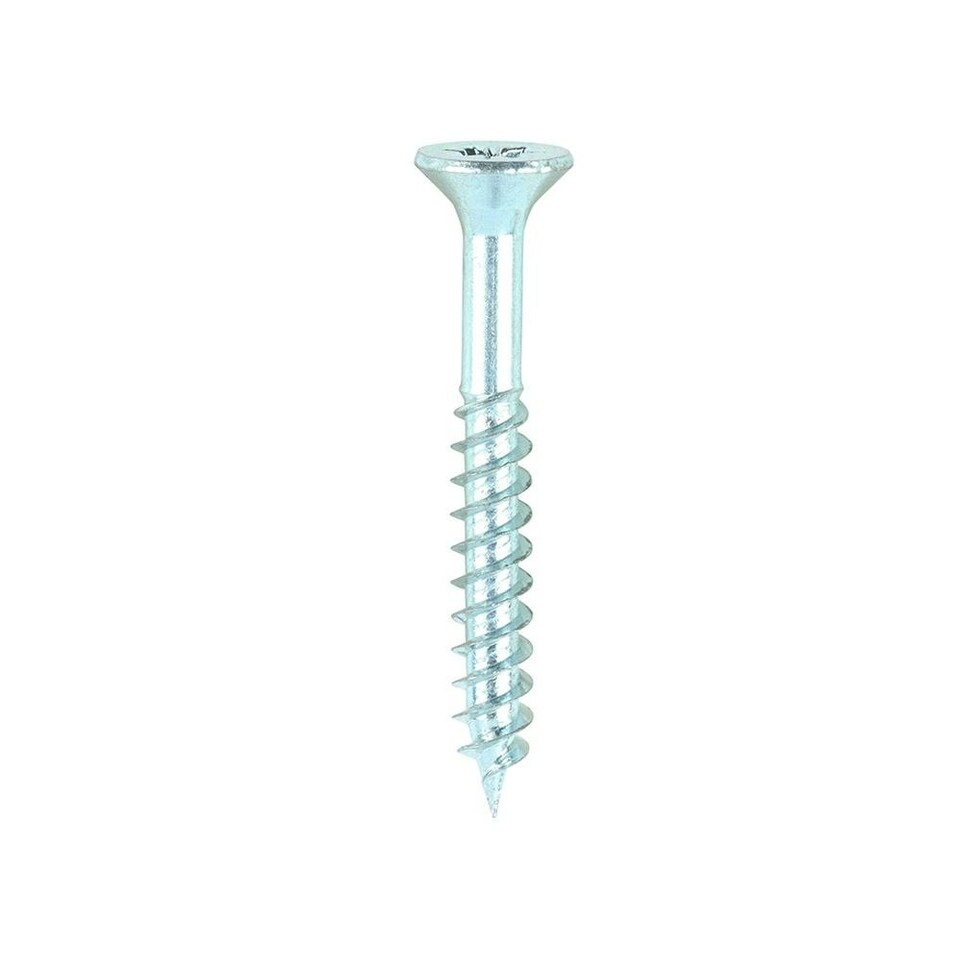 image 1 of Timco - Twin-Threaded Woodscrews - PZ - Double Countersunk - Zinc (Size 7 x 1 1/4 - 200 Pieces)