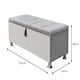 image 3 of Malmo Lift-Up Storage Ottoman Chest Box Grey