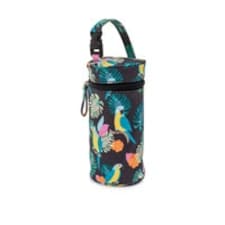 Pink Lining Bottle Holder - Parrot Black