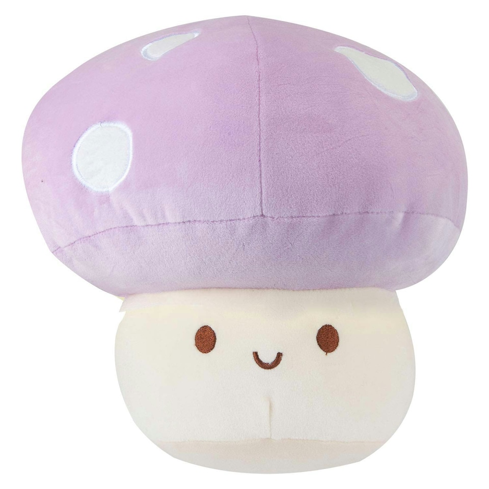 image 1 of Lilac Mushroom Mochi Soft Toy Cute Plushie Huggable Cuddly Plush 30cm Lilac