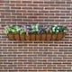 image 2 of Manor Garden Black Metal Wall Basket Manger Trough Planter (120cm)