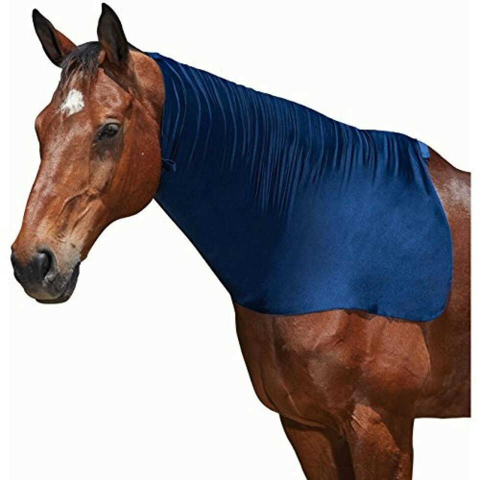 image 1 of Weatherbeeta Stretch Neck Rug - Navy - Full