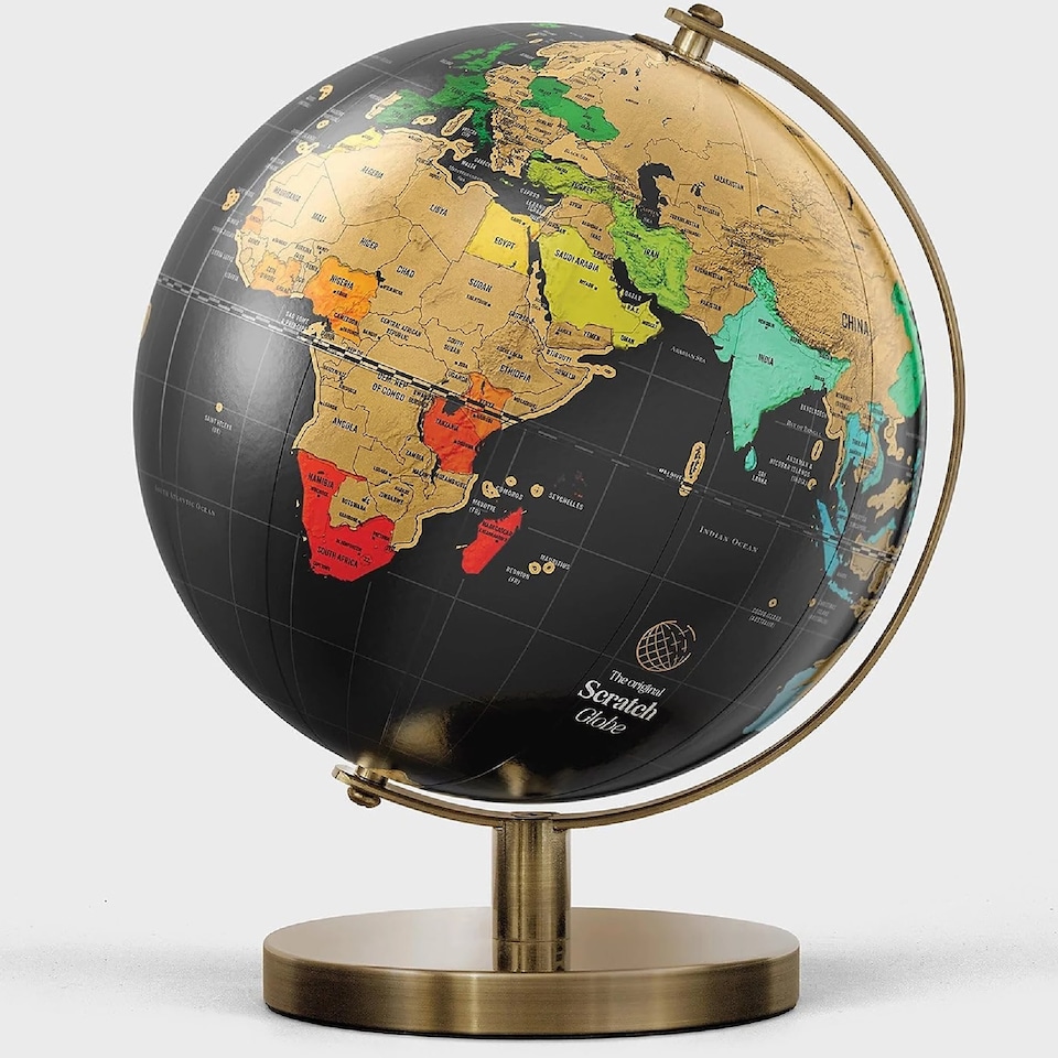 image 1 of Suck UK World Scratch Globe - Travel Adventure Decor