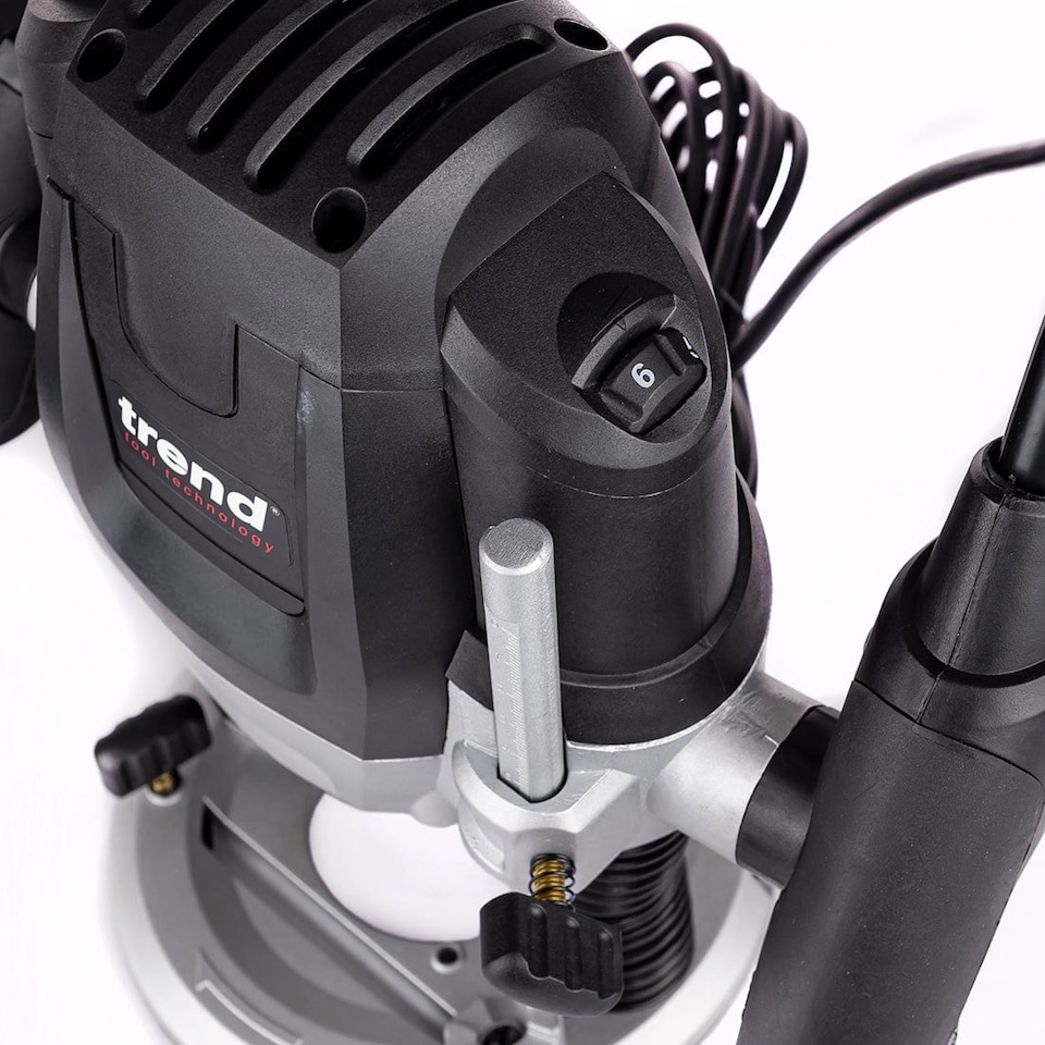 image 1 of Trend T7EK 2100W 1/2" Variable Speed Router 240V In Kit Box
