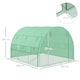 image 3 of Outsunny 3 x 3 x 2 m Polytunnel Greenhouse Pollytunnel Tent Steel Frame Green
