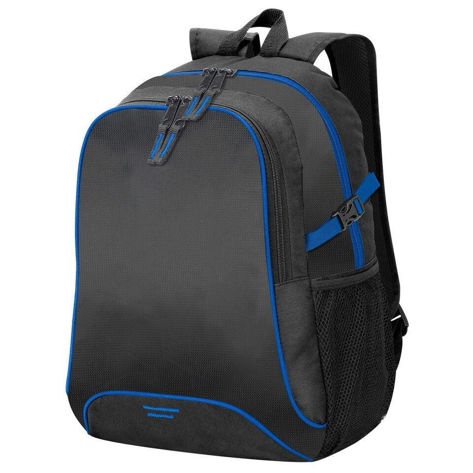 image 1 of Shugon Osaka Basic Backpack / Rucksack Bag (30 Litre) - Black/Royal - One Size