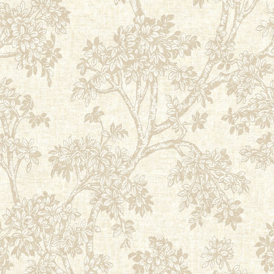image 1 of Holden Decor Hawthorn Trail Vinyl Textured Wallpaper | Clear | Neutral | 1