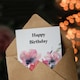 image 3 of Poppy Flower Bouquet Watercolour Woman Her Birthday Card