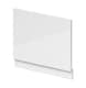 image 1 of Balterley Waterproof Straight Shower Bath End Panel | White | White | 1