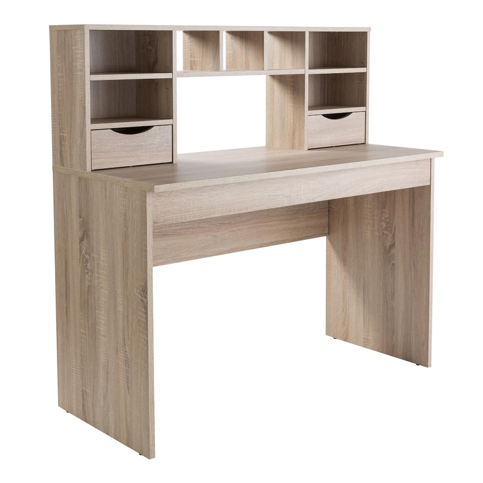 image 1 of Albion 2 Drawer Desk in Light Oak Look