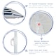 image 2 of Harbour Housewares Metal Beach Parasol - 1.8m  - Green Stripe Multi