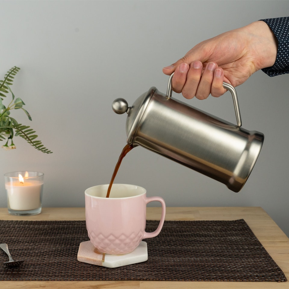 image 1 of Café Stal Originals Cafetière, 1500ml / Serves 5-6 Mugs / 12 Espresso Cups, Satin French Press Coffee Maker