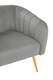 image 5 of Interiors by Premier Grey Velvet Chair with Gold Finish Legs, Back & Armrest Dining Chair, Easy to Clean Armchair