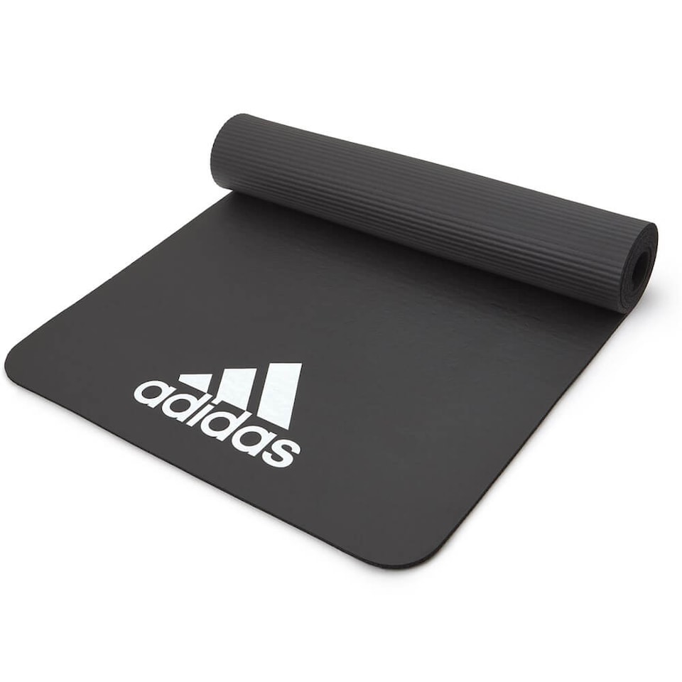 image 1 of Adidas 7mm Fitness Mat, Red, 173 x 61 cm, Ridged Non-Slip Base | Red | Red | One Size