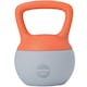 image 1 of SPORTNOW Soft Kettlebell, 10kg Kettle Bell with Non-Slip Handle for Home Gym Weight Lifting and Strength Training, Orange and Grey
