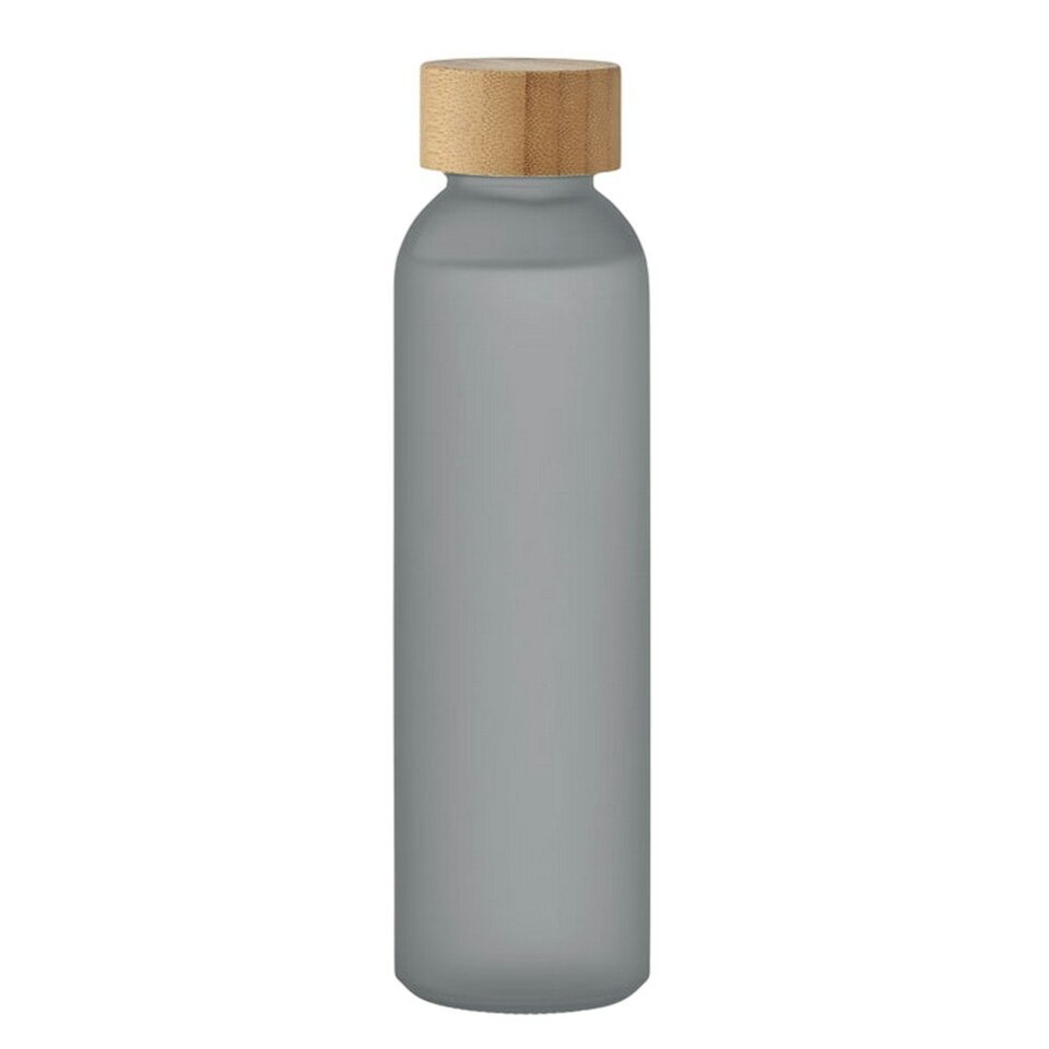 image 1 of MidOcean Abe Frosted Bamboo 500ml Bottle - Transparent Grey - One Size Grey | One Size